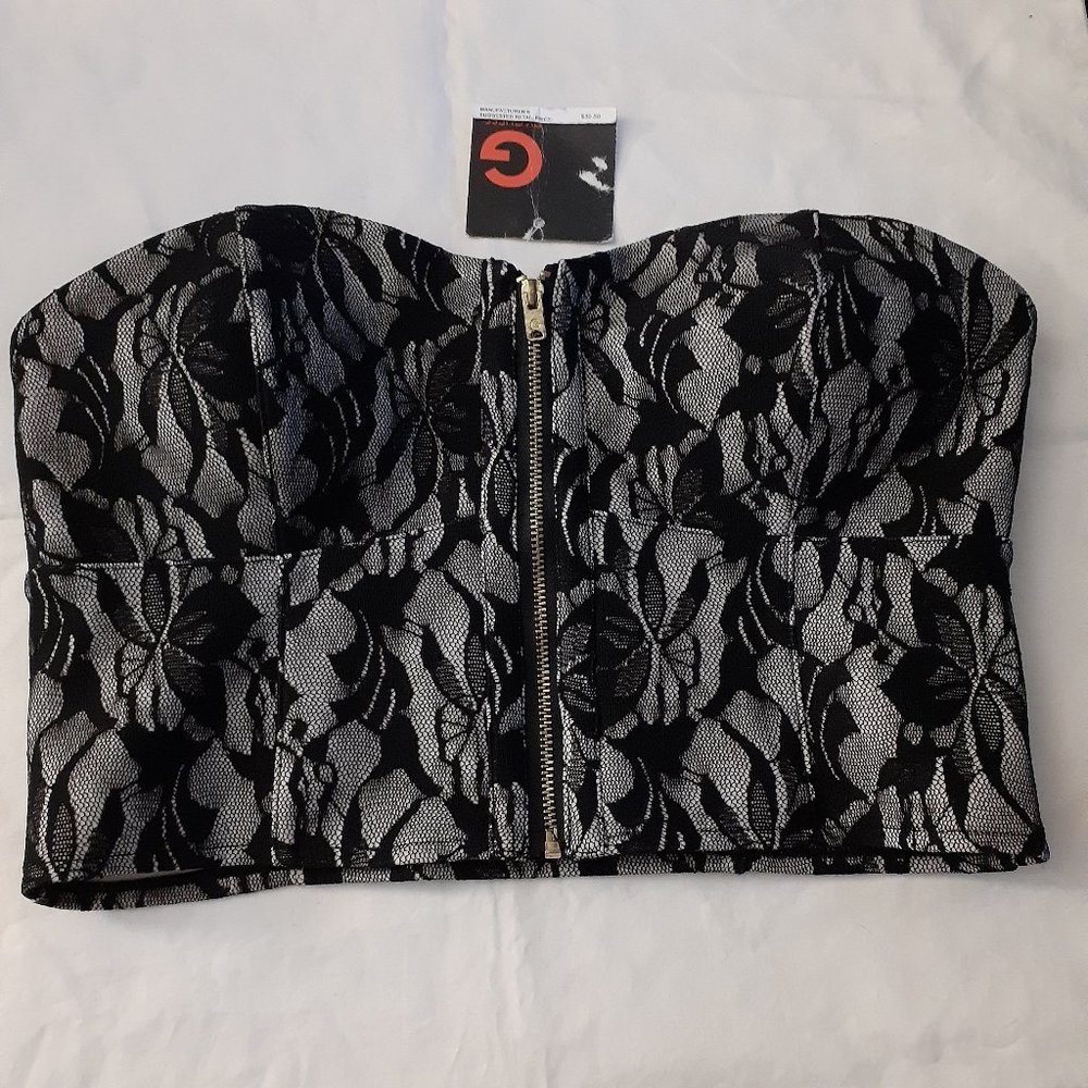 Black Lace Bettina Bustier G by Guess - Size L